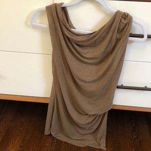 Helmet Lang tan drapery top!